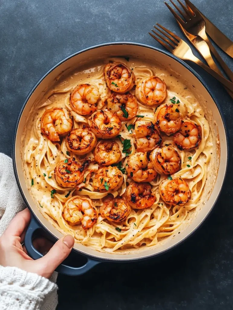cajun seafood alfredo recipe step