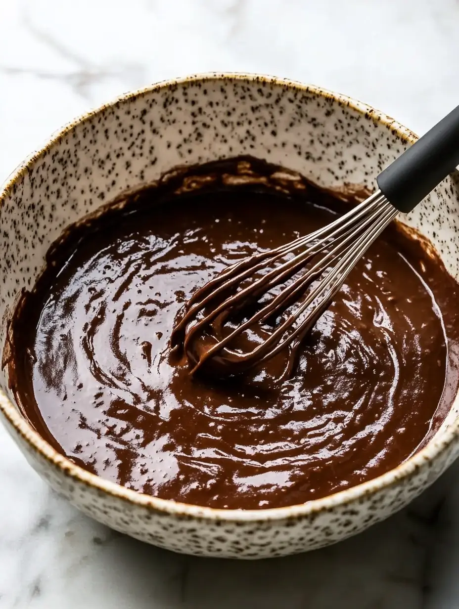 dark-chocolate-batter-The-texture-is-smooth-yet-slightly-rippled