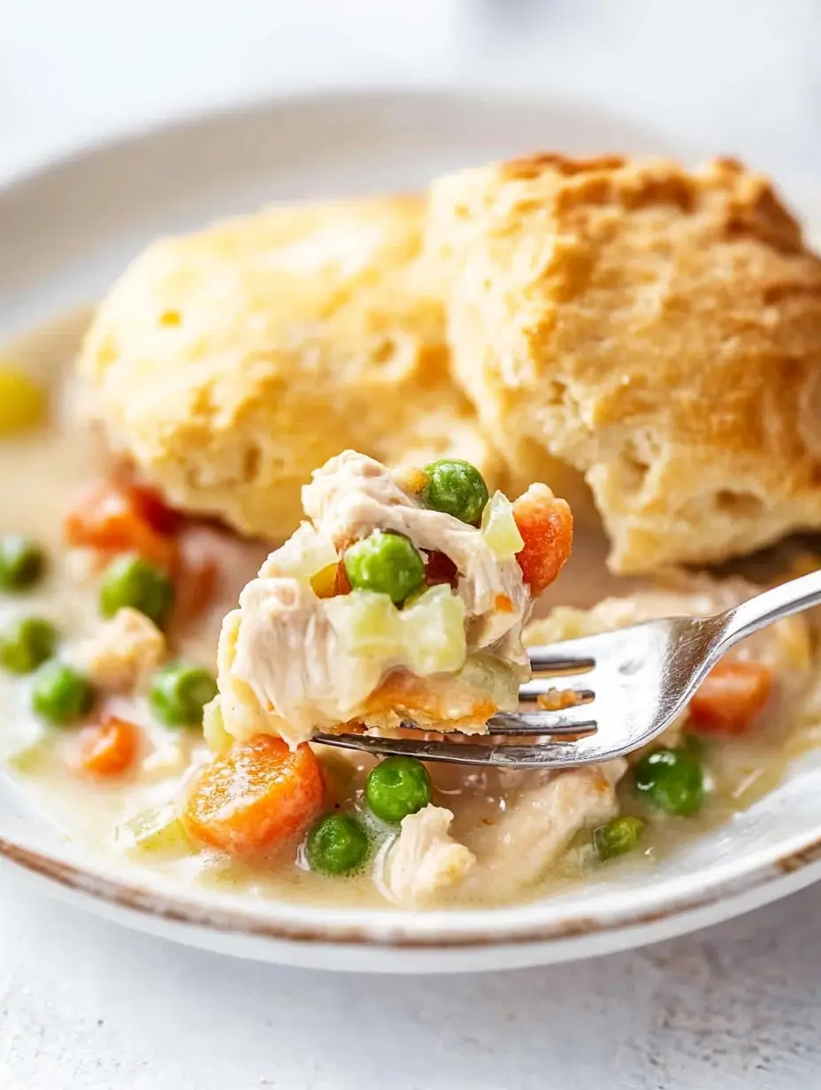 Plate-with-chicken-dumpling-casserole-creamy-sauce-and-biscuits-1