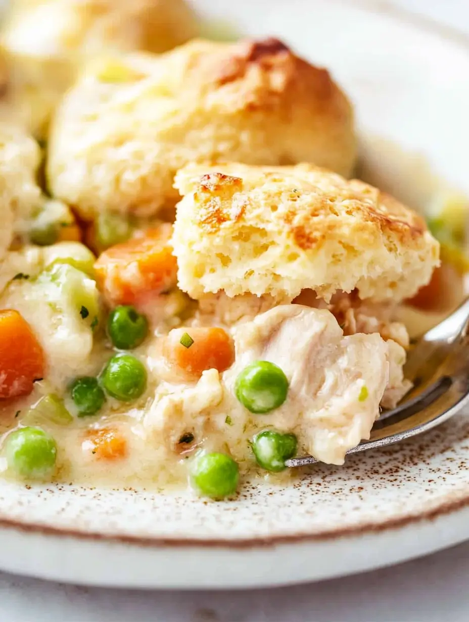 Serving-of-chicken-dumpling-casserole-on-a-plate
