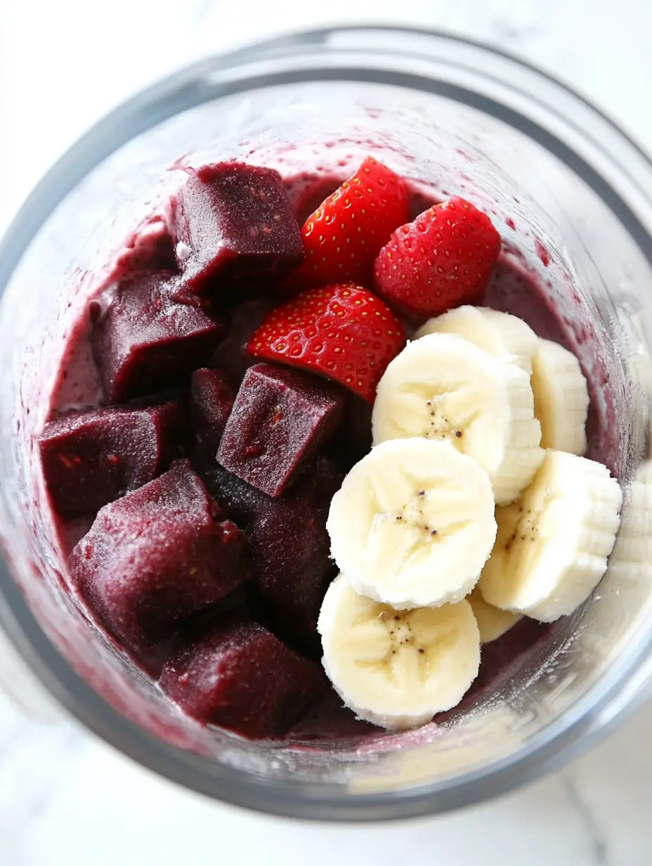Acai Bowl Tropical Smoothie 3 prep-ingredients-smoothie-step-1