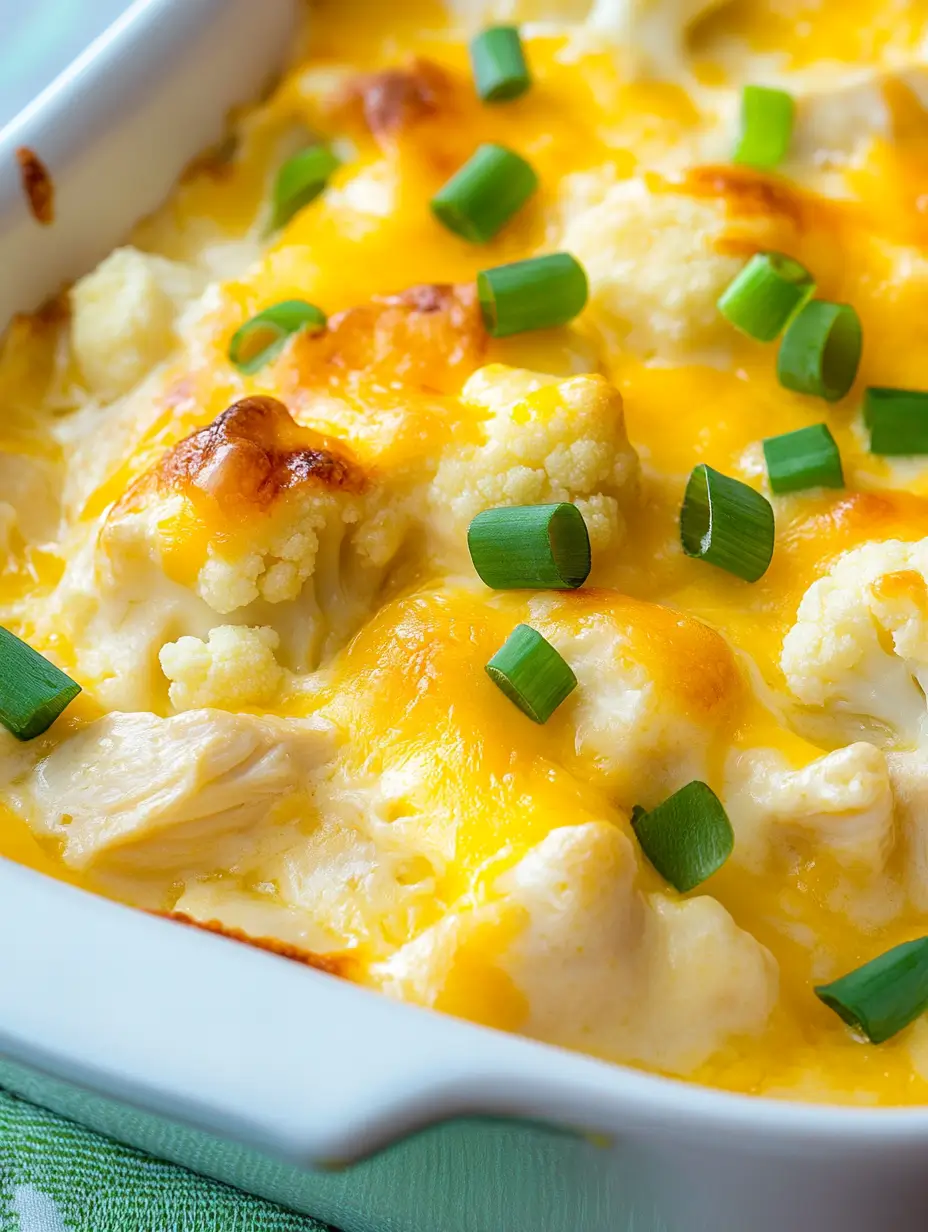 Chicken-and-Cauliflower-Cheese-Casserole-with-Fresh-Chopped-Onions