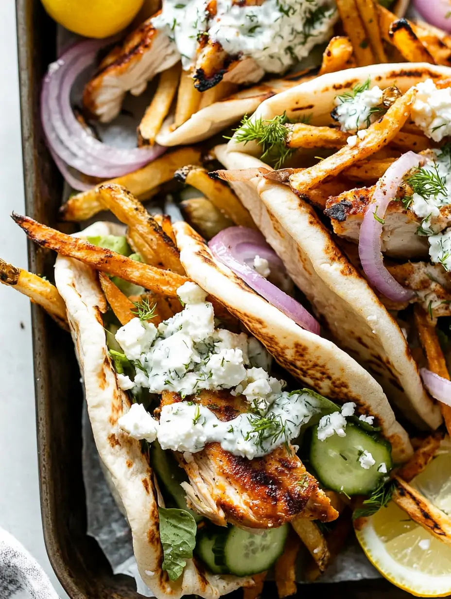 Easy Chicken Pita With Tzatziki 32 Chicken-pita-closeup