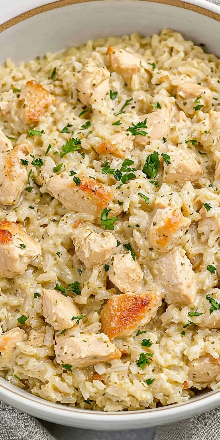 creamy-chicken-and-rice-in-a-bowl