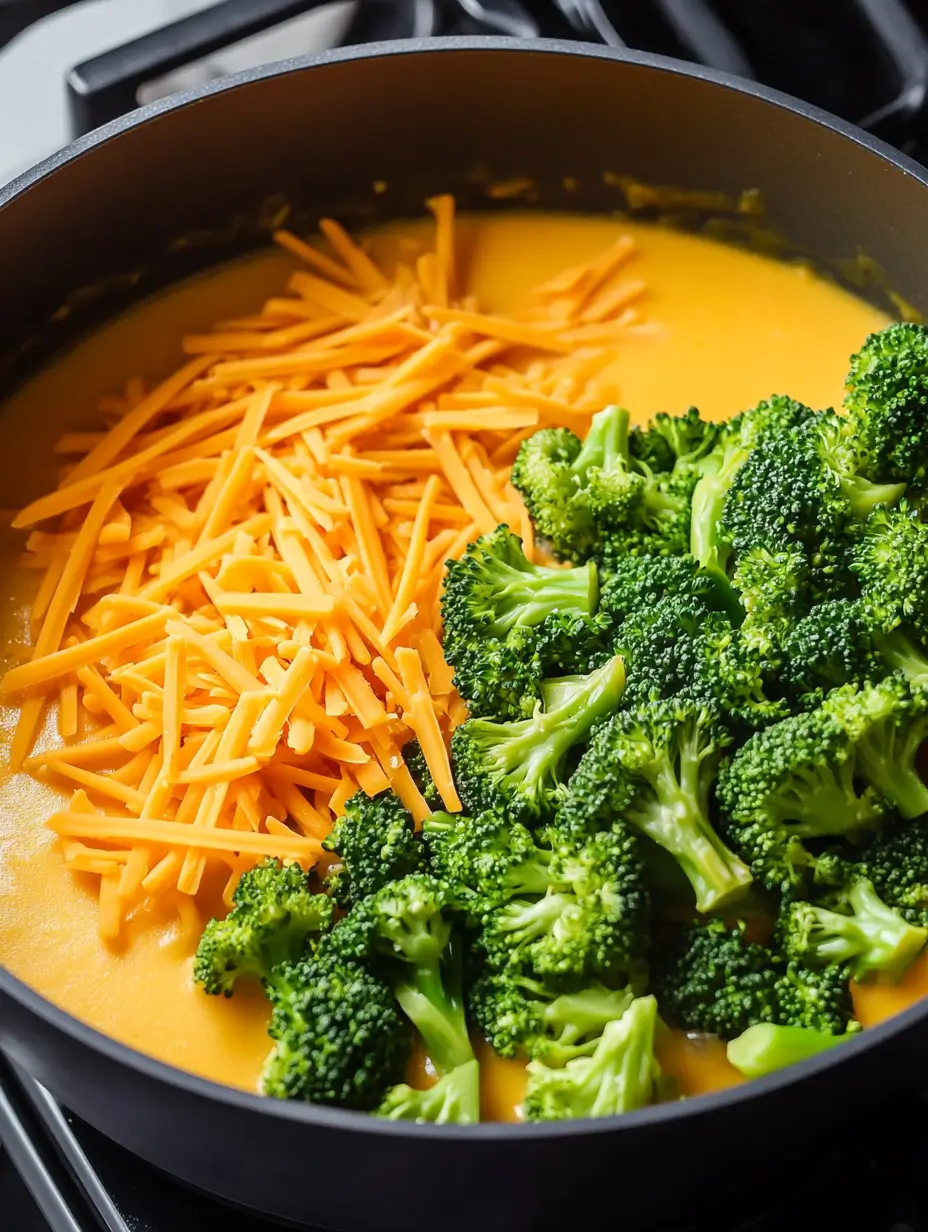 Vegan Broccoli Cheddar Soup 15 vegan-broccoli-cheddar-soup-with-shredded-cheese-and-broccoli-in-a-pot