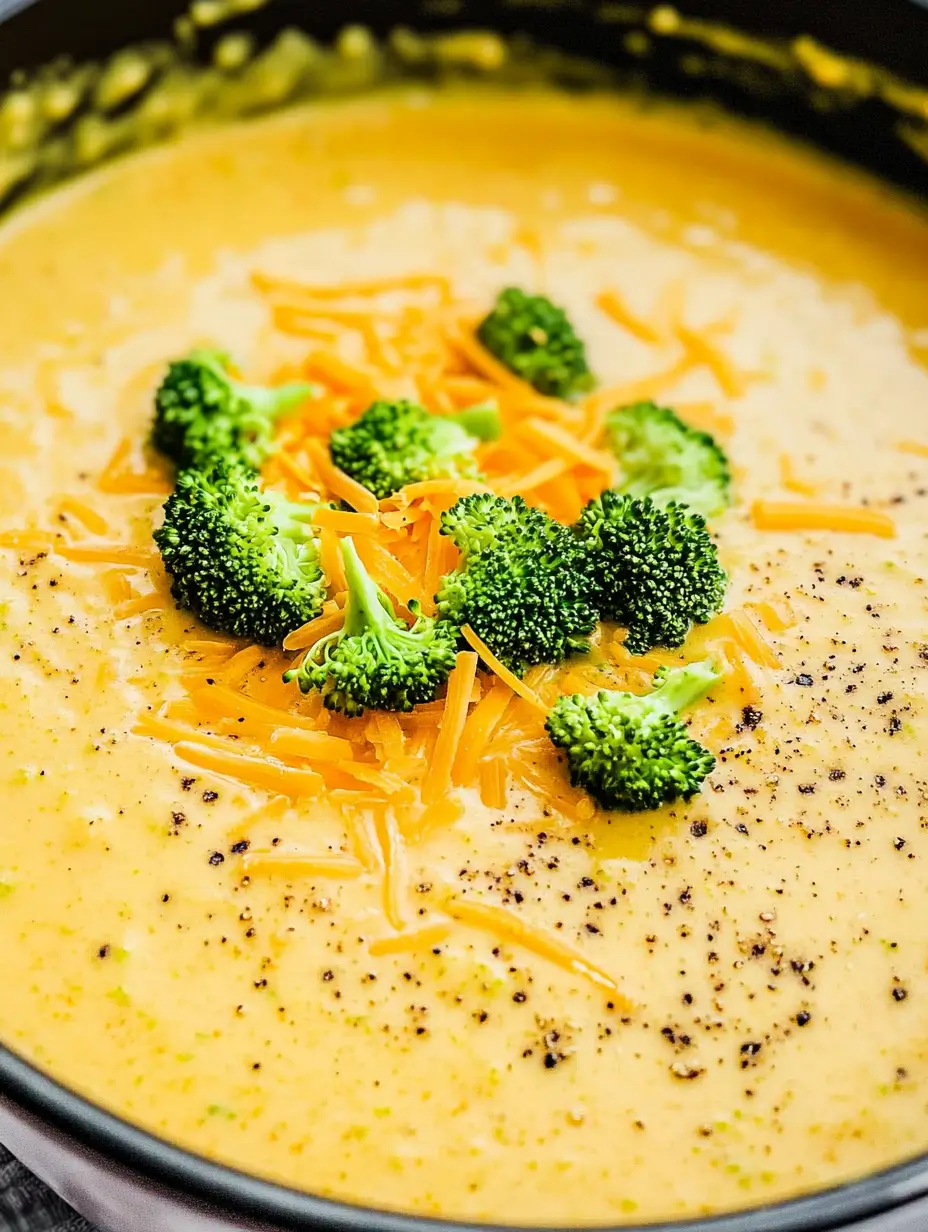 Vegan Broccoli Cheddar Soup 16 pot-of-creamy-vegan-broccoli-cheddar-soup-2