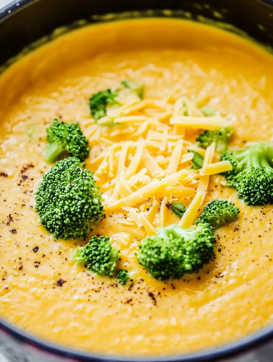 Vegan Broccoli Cheddar Soup 19 pot-of-creamy-vegan-broccoli-cheddar-soup-closeup