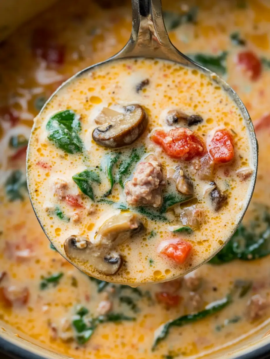 creamy-parmesan-italian-sausage-soup-pot-with-parmesan