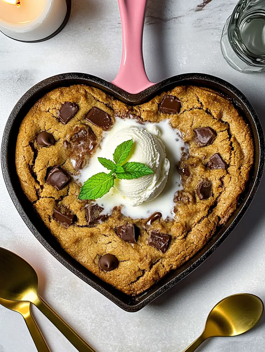 heart-shaped-valentines-day-skillet-cookie