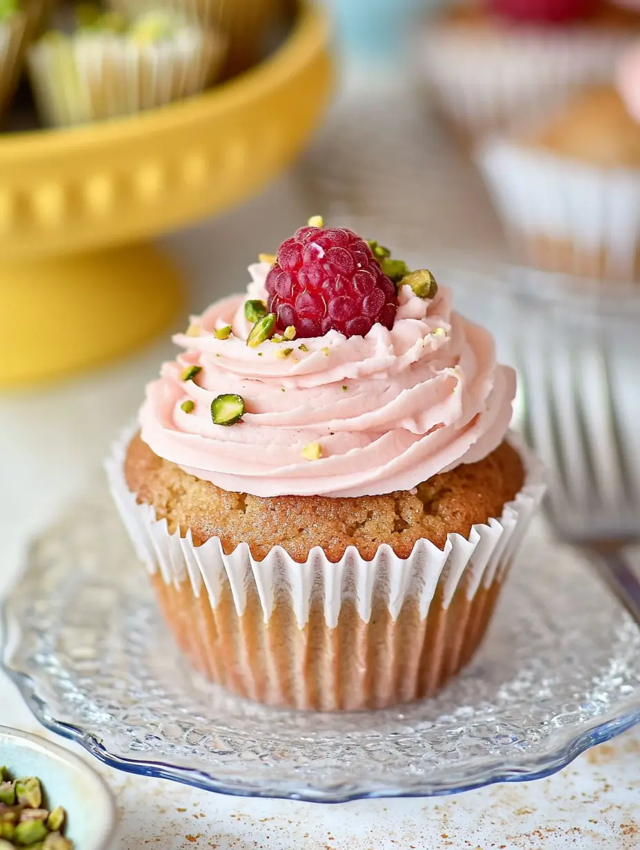 Pistachio and Raspberry Cupcakes Made Simple 19 pistachio-and-raspberry-cupcake
