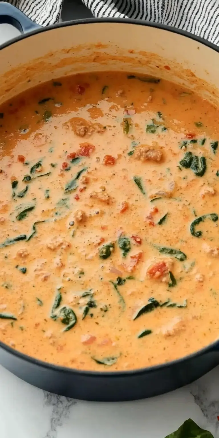 Creamy Italian Sausage Spinach Soup 20 hearty-sausage-spinach-soup