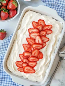 Strawberry-tres-leches-cake-topped