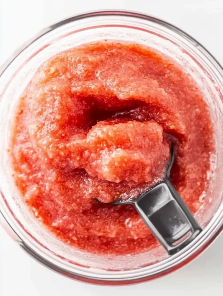 Strawberry Tres Leches Cake 35 Jar-of-fresh-strawberry-puree