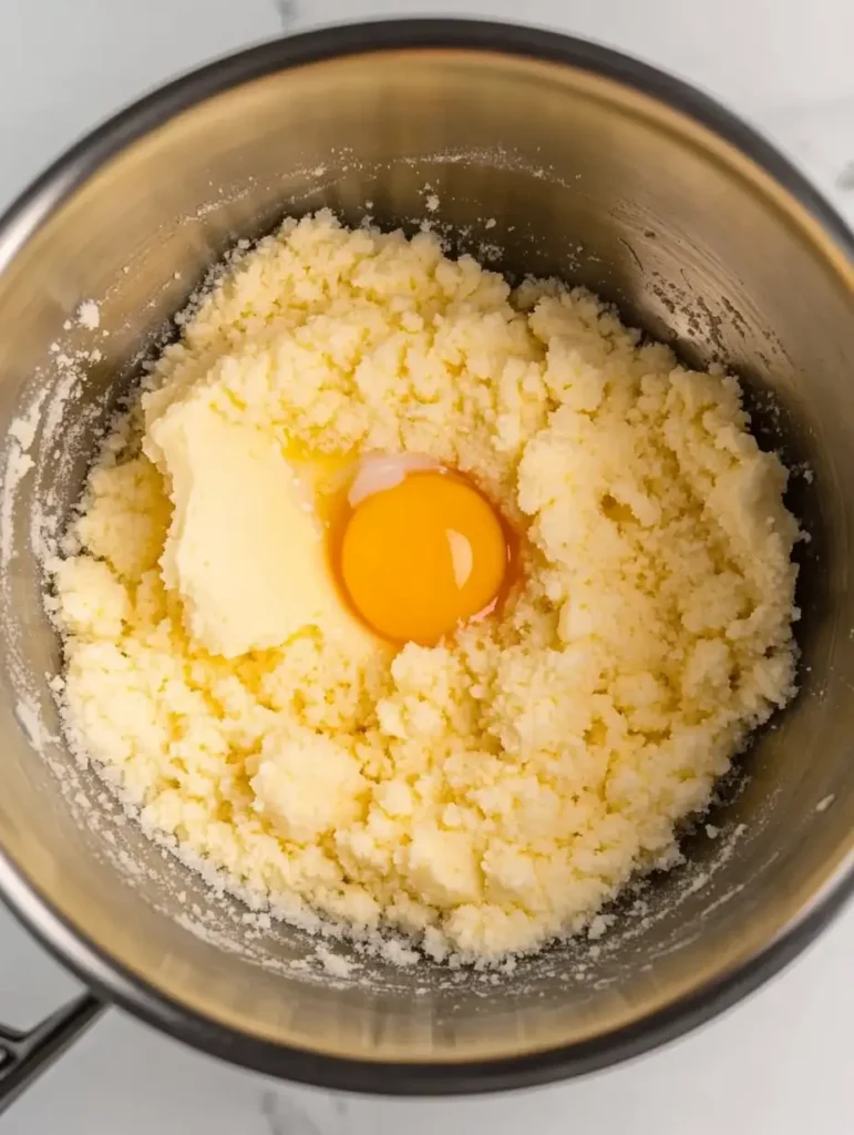 Strawberry Tres Leches Cake 38 Mixing-bowl-with-butter-sugar-and-egg