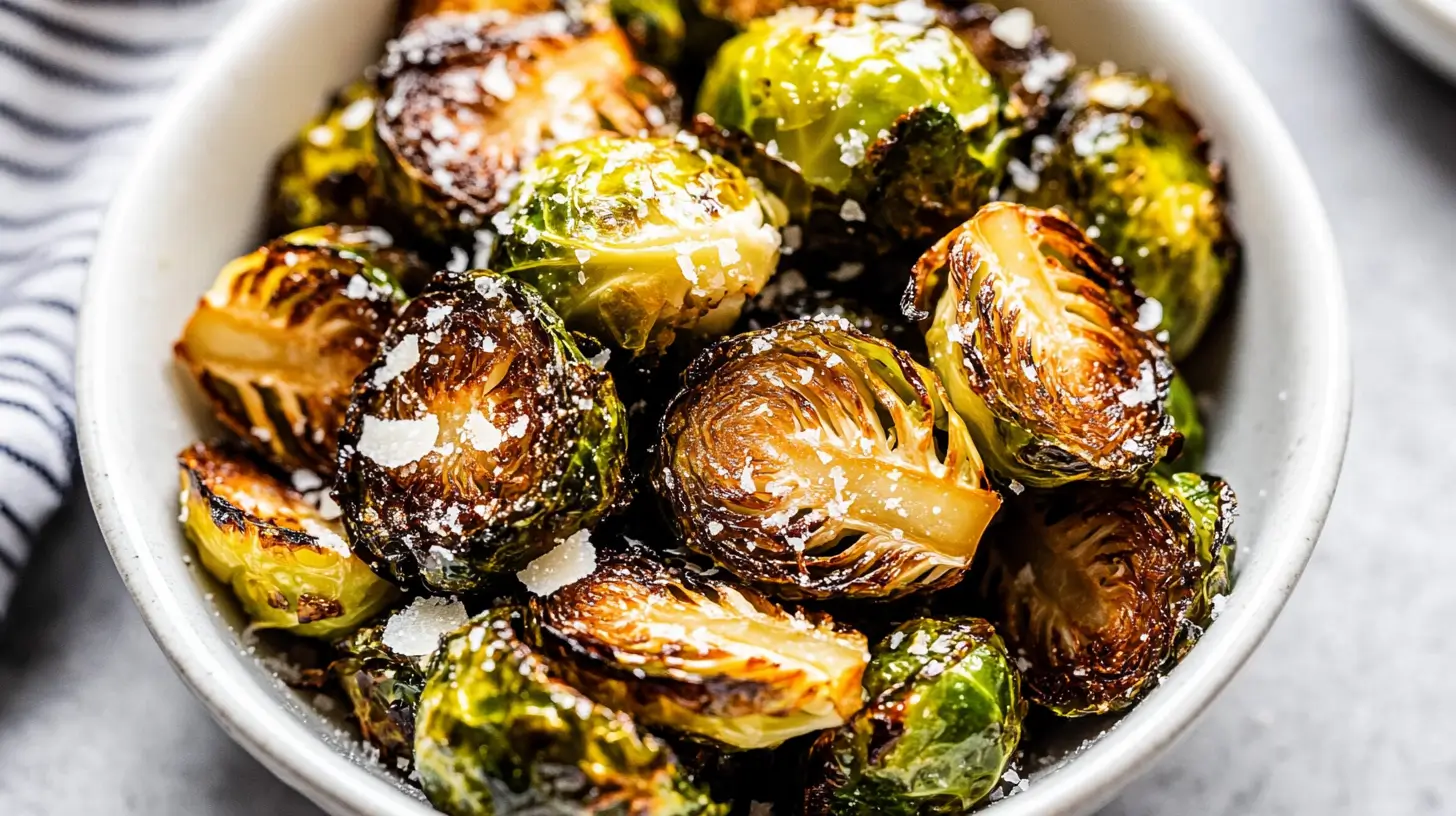 Easy Homemade Recipes 28 Crispy-Air-Fryer-Brussels-Sprouts-recipe