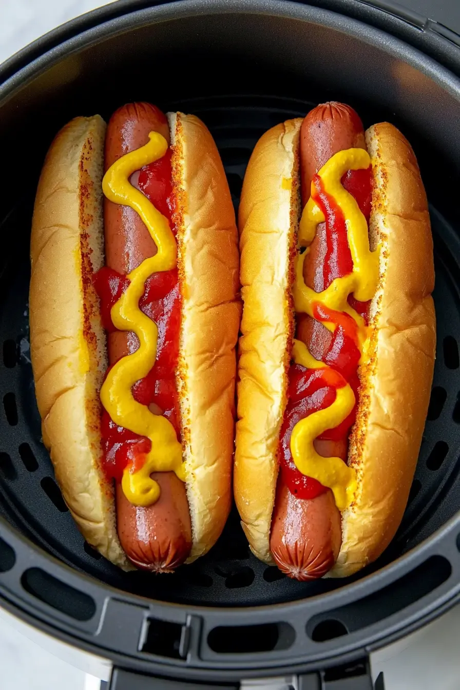 Better Than Grilled Easy Air Fryer Hot Dogs 10 air-fryer-hot-dogs-1