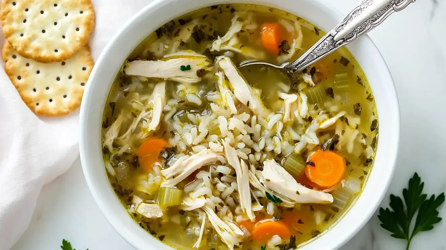Easy and Hearty Chicken and Rice Soup 34 easy-hearty-chicken-and-rice-soup-recipe-featured