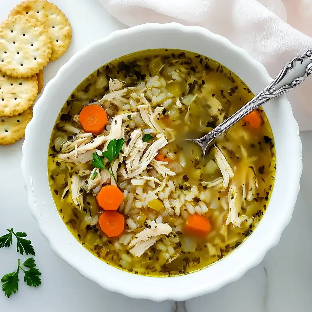 Easy and Hearty Chicken and Rice Soup 28 easy-hearty-chicken-and-rice-soup-recipe-served