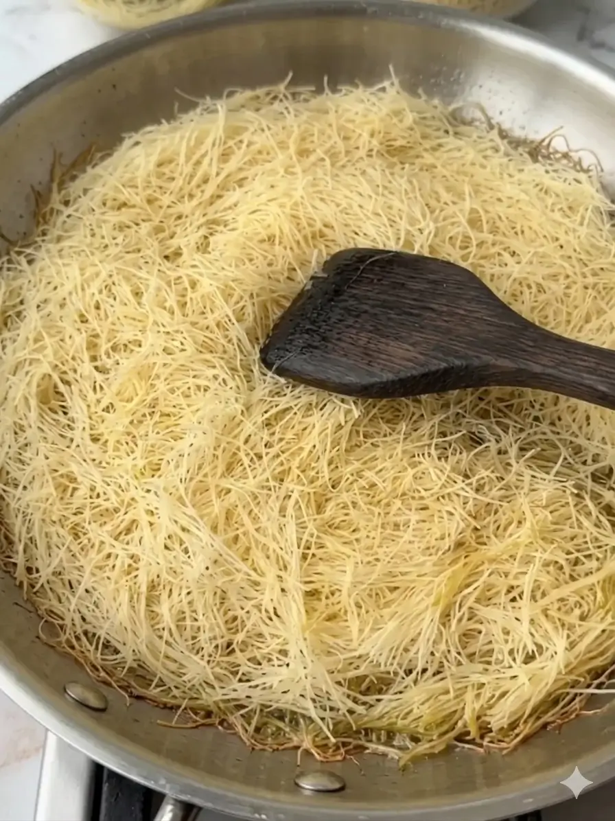 kataifi-toasting-in-the-pan