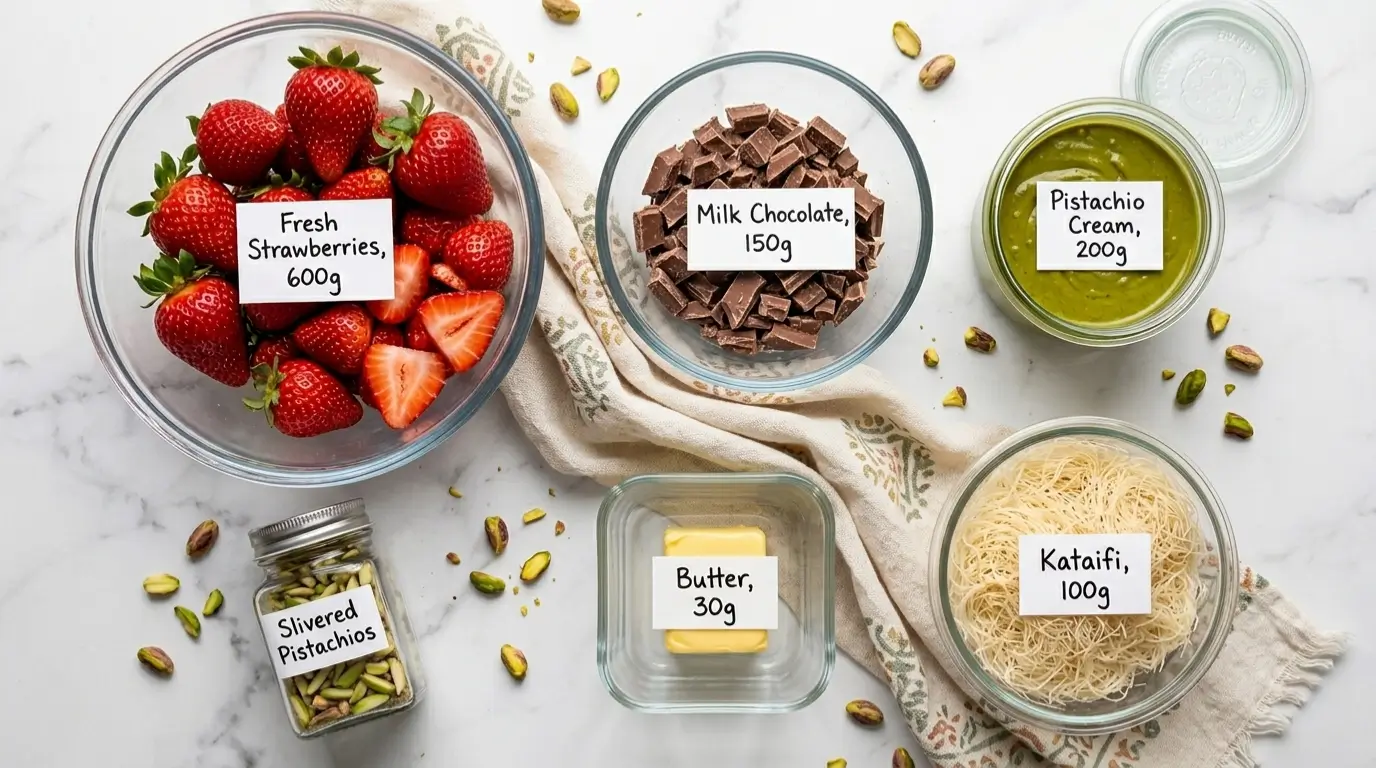 strawberry-dubai-chocolate-cup-ingredients