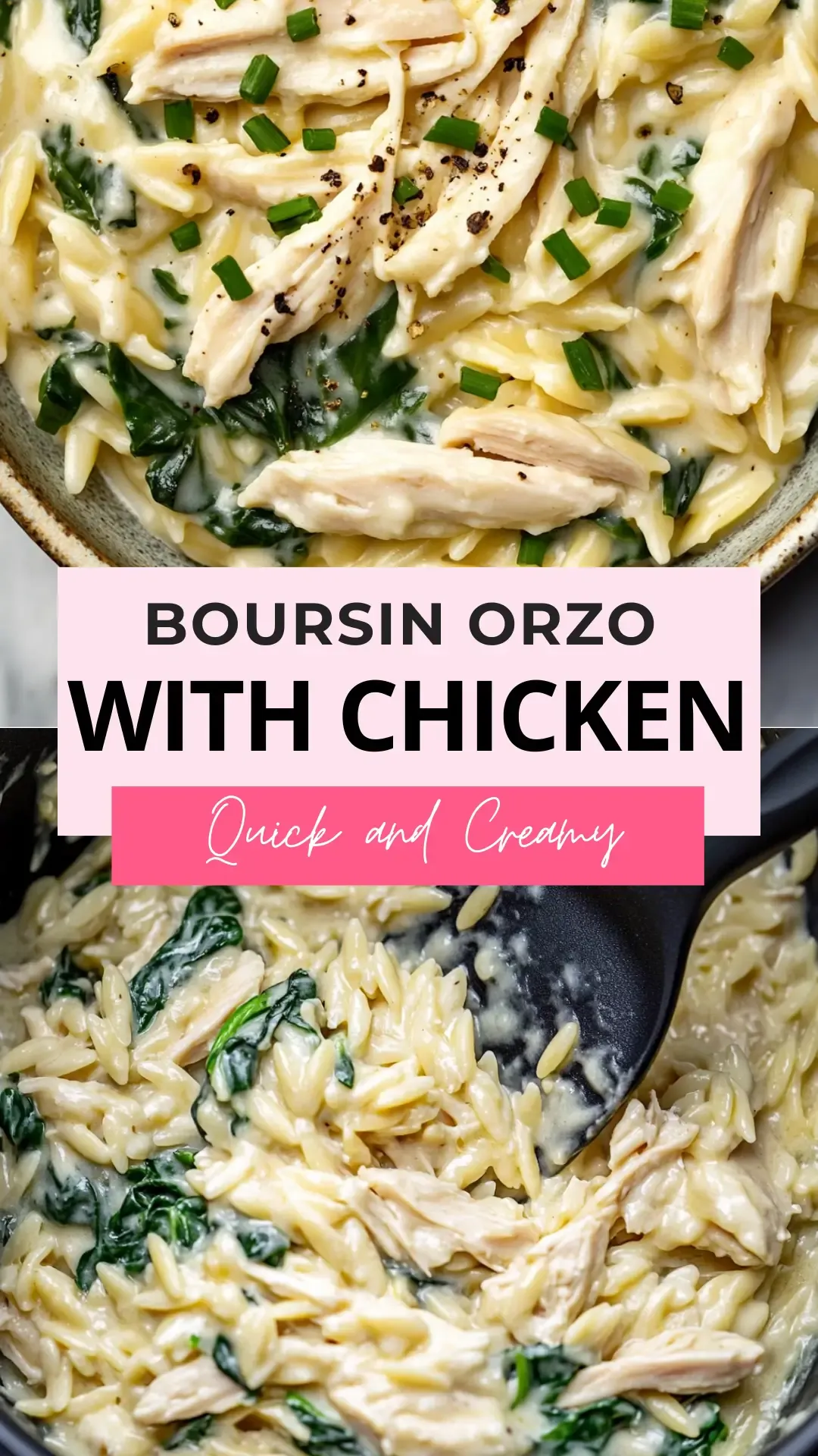 Boursin Orzo with Chicken 15 Boursin-Orzo-with-Chicken-Pin