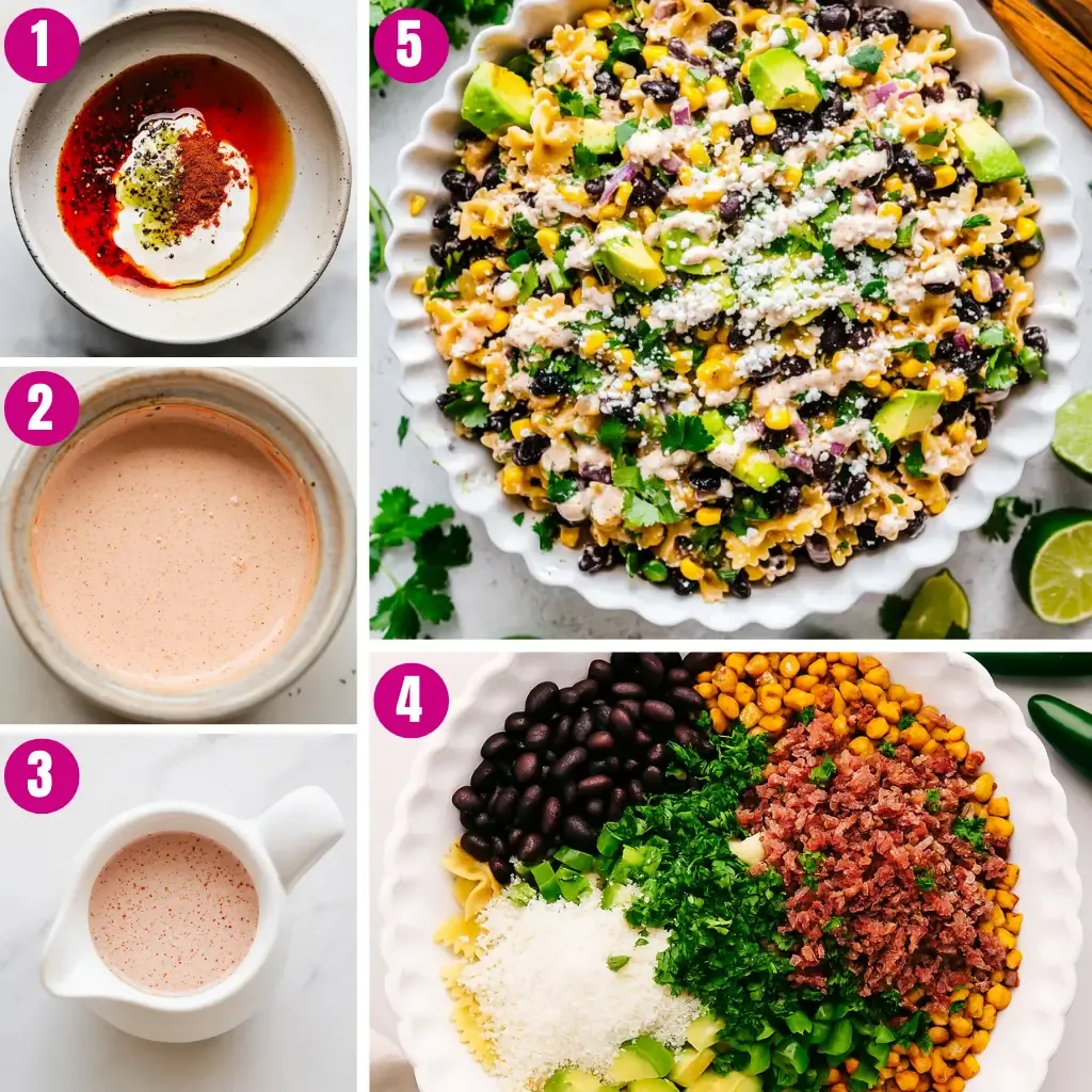 Mexican Street Corn Pasta Salad 12 Mexican-Street-Corn-Pasta-Salad-process