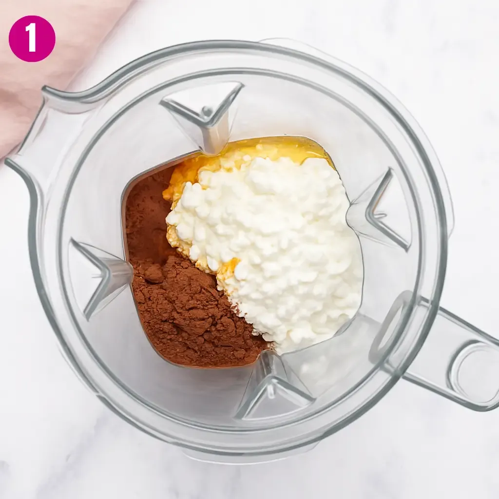 Cottage Cheese Chocolate Mousse 11 add-ingredients-to-blender