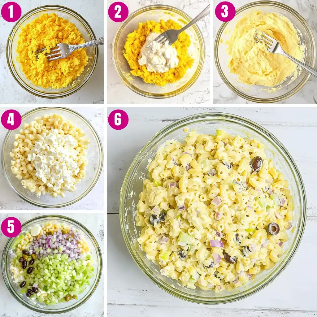 deviled-egg-macaroni-salad-process-steps-shots