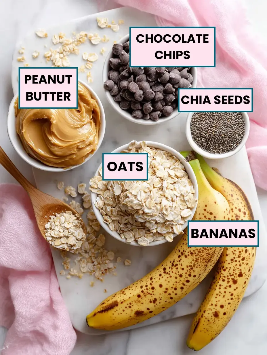Peanut Butter Banana Oatmeal Cookies 9 4-ingredient-peanut-butter-banana-oatmeal-cookies-ingredients