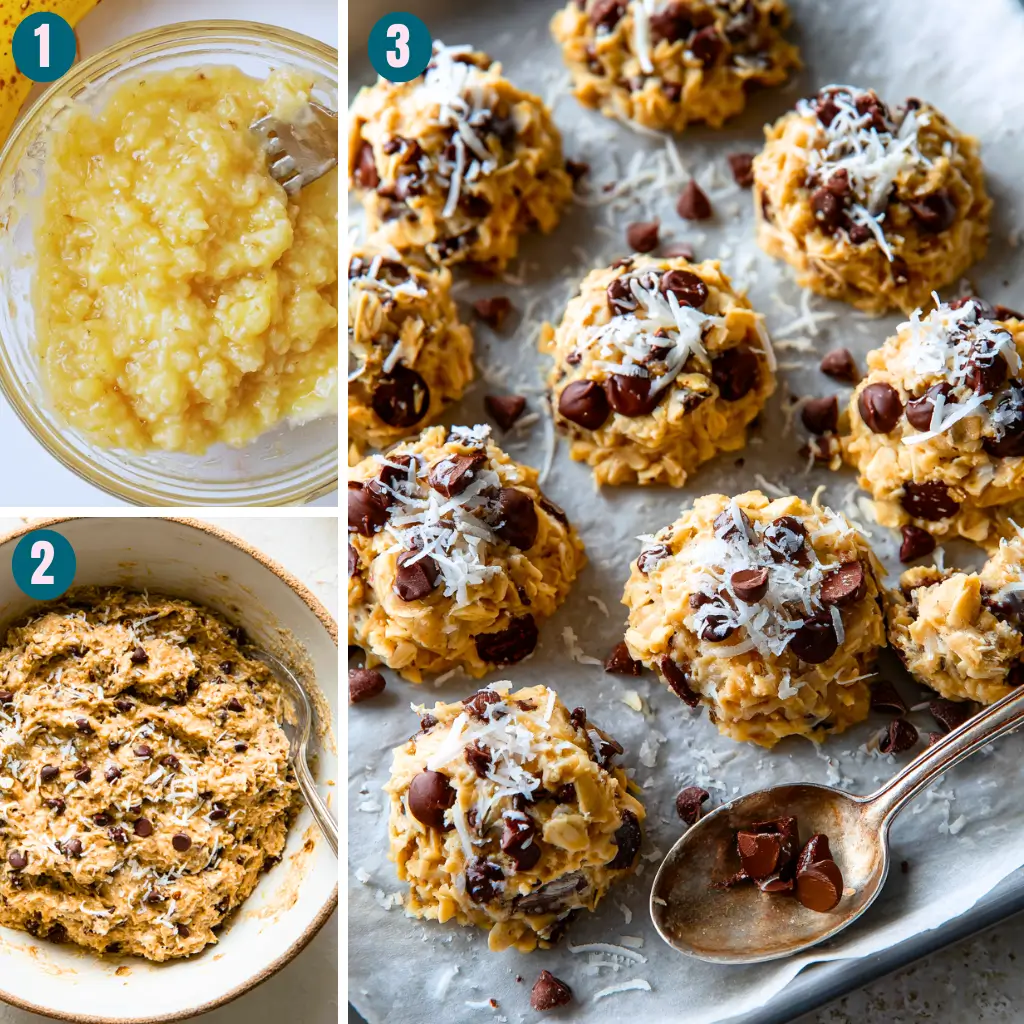 coconut-oatmeal-chocolate-chip-cookies-steps
