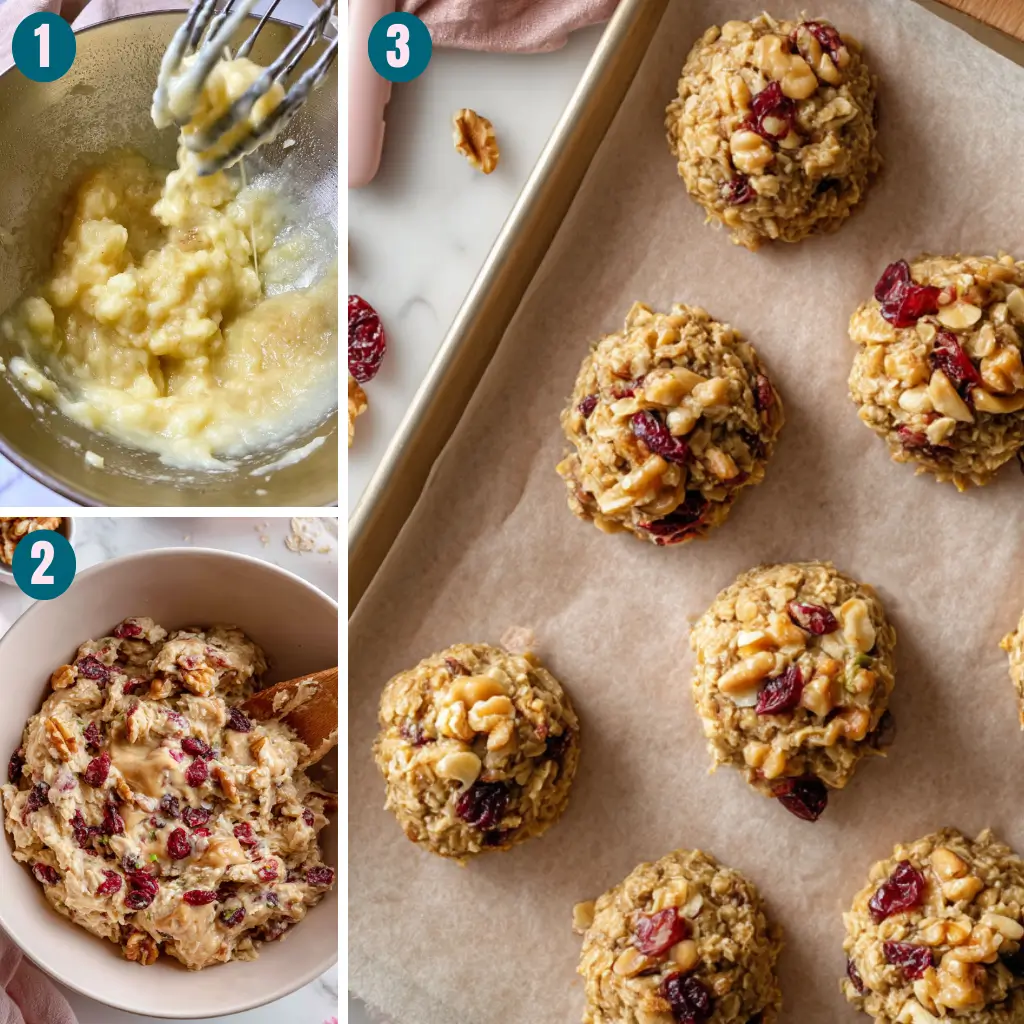 Cranberry Walnut Banana Oat Cookies 9 cranberry-walnut-banana-oat-cookies-steps