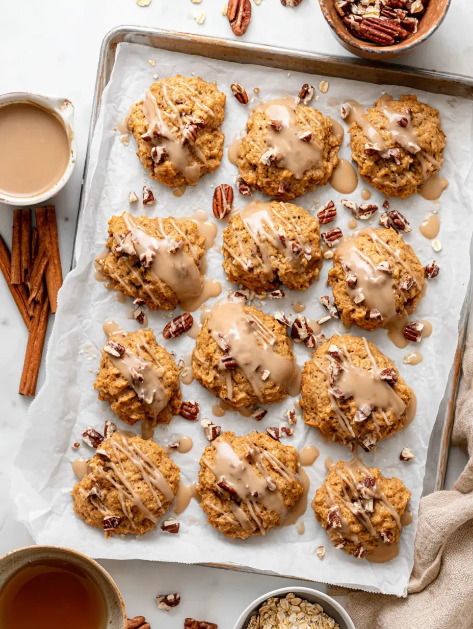 maple-pecan-oat-cookies-baking-sheet
