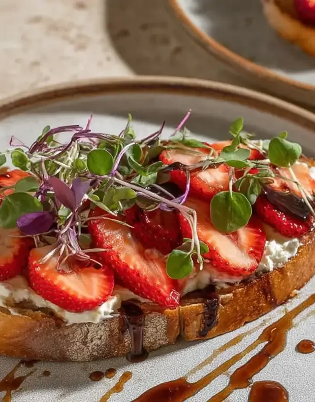 strawberry-basil-balsamic-toast-step-recipe