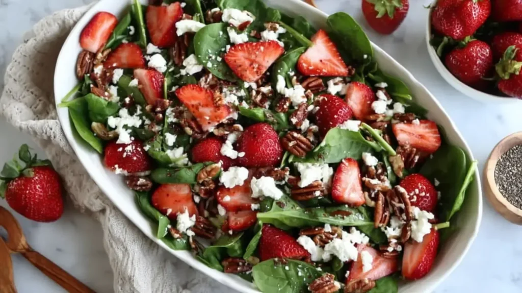 Lunch Salad Recipes 1 strawberry-spinach-salad-with-goat-cheese-recipe