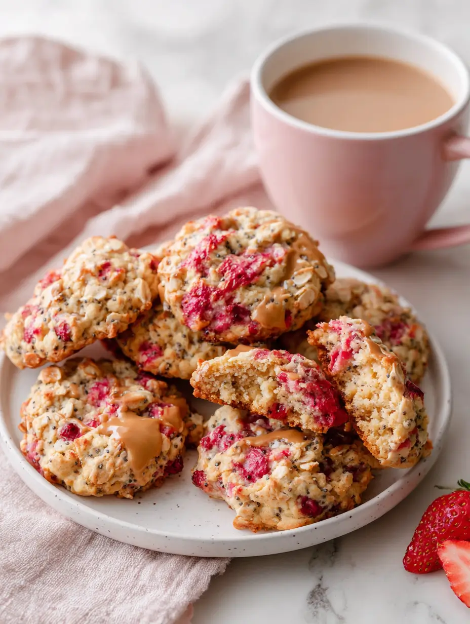Strawberry Banana Chia Oat Cookies Recipe 5 strawberry-banana-chia-oat-cookies-1