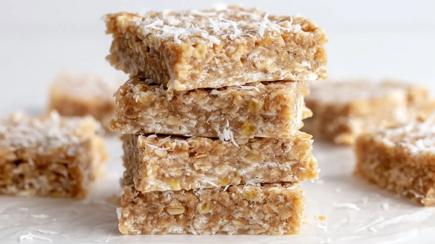 Easy Homemade Recipes 3 3-Ingredient-Coconut-Oatmeal-Bars-Featured