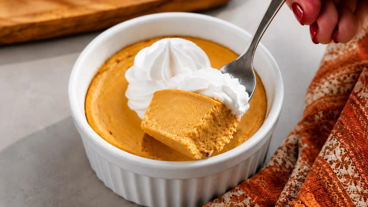Easy Homemade Recipes 39 high-protein-pumpkin-cheesecake-spoon-bite