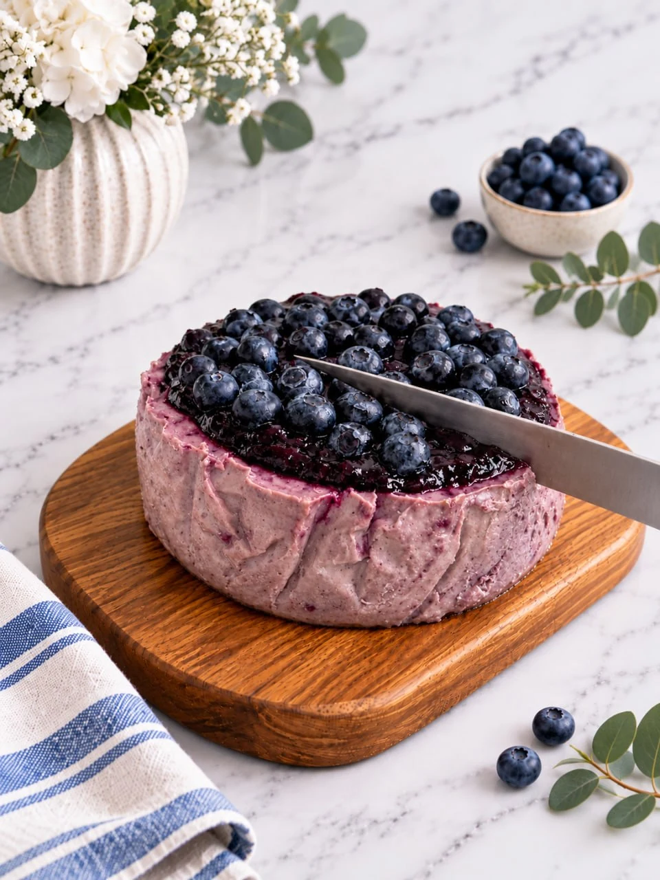High Protein Blueberry Cheesecake (No Cream Cheese) 9 high-protein-blueberry-cheesecake-topped-with-blueberry-jam
