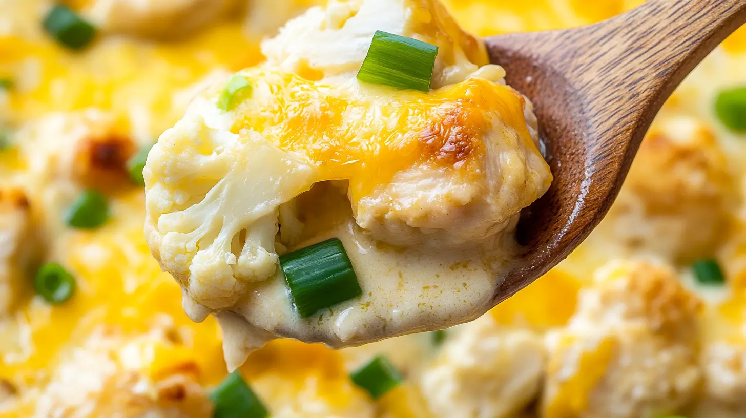 Chicken Cauliflower Casserole 1 chicken-cauliflower-casserole-featured