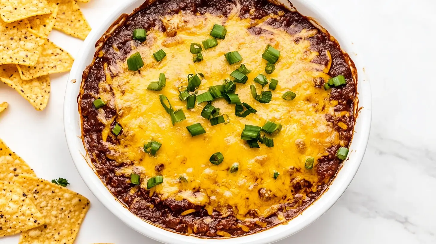 Chili Cheese Dip Recipe 10 chili-cheese-dip-with-tortilla-chips-and-drink-on-the-side