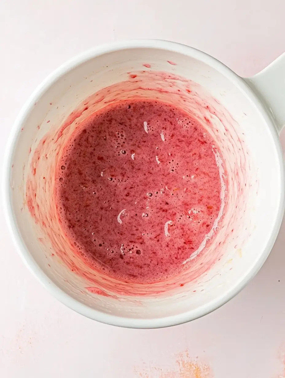 Strawberry Shortbread Cookies 13 pink-glaze-in-a-white-bowl