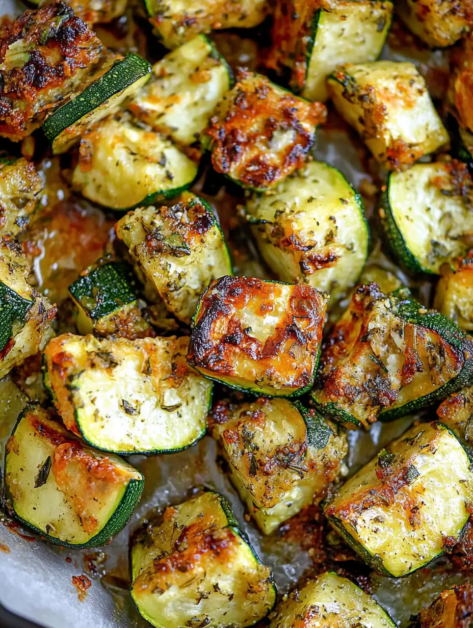 Irresistible 15-Minute Air Fryer Zucchini Parmesan 21 air-fried-zucchini-cubes-seasoned-with-herbs-and-garlic
