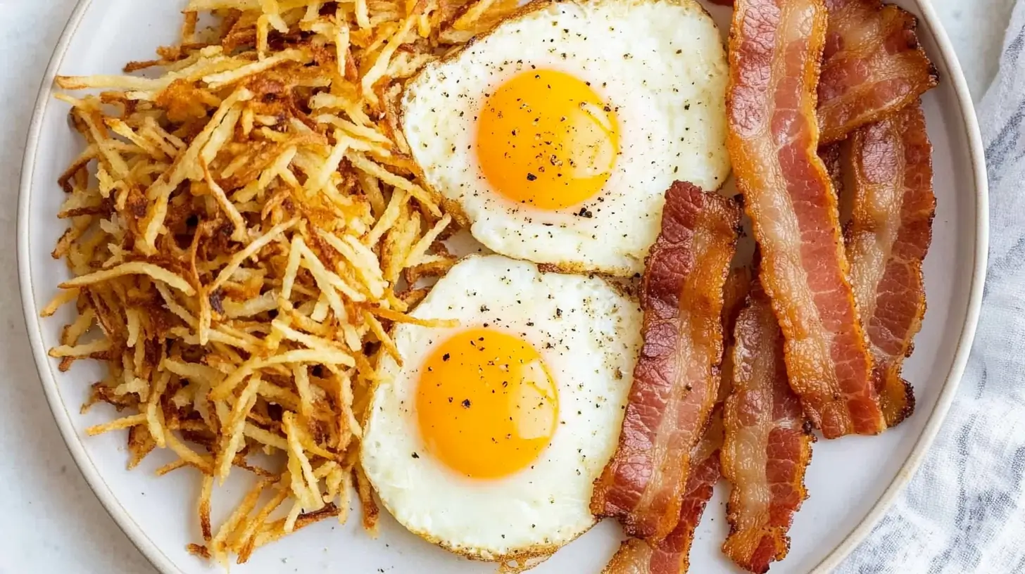 Air-fryer-hash-browns-eggs-and-crispy-bacon