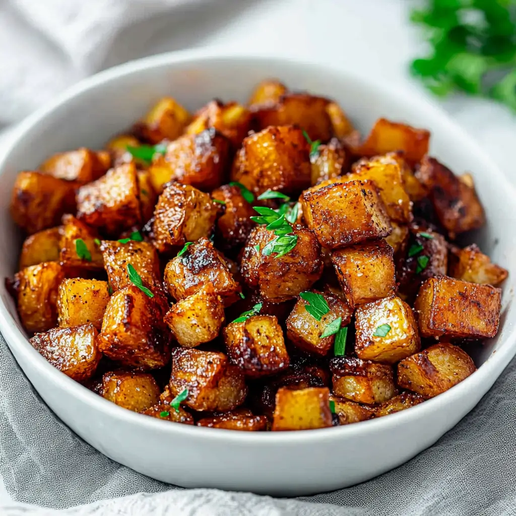 Crispy Air Fryer Breakfast Potatoes 18 Crispy-Air-Fryer-Breakfast-Potatoes-in-White-Bowl