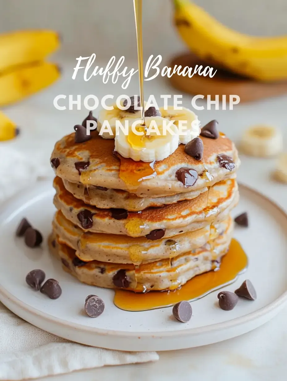 20-Minute Soft Banana Chocolate Chip Pancakes 11 Soft-Banana-Chocolate-Chip-Pancakes