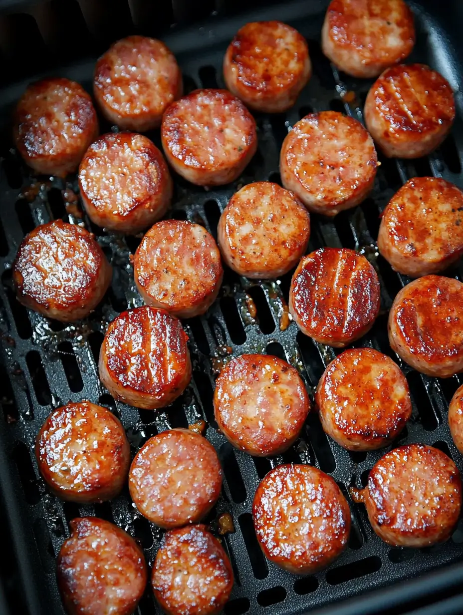 Easy Crispy Air Fryer Kielbasa 10 kielbasa-in-basket