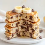 20-Minute Soft Banana Chocolate Chip Pancakes 20 banana-chocolate-chip-pancakes-recipe-easy-fluffy