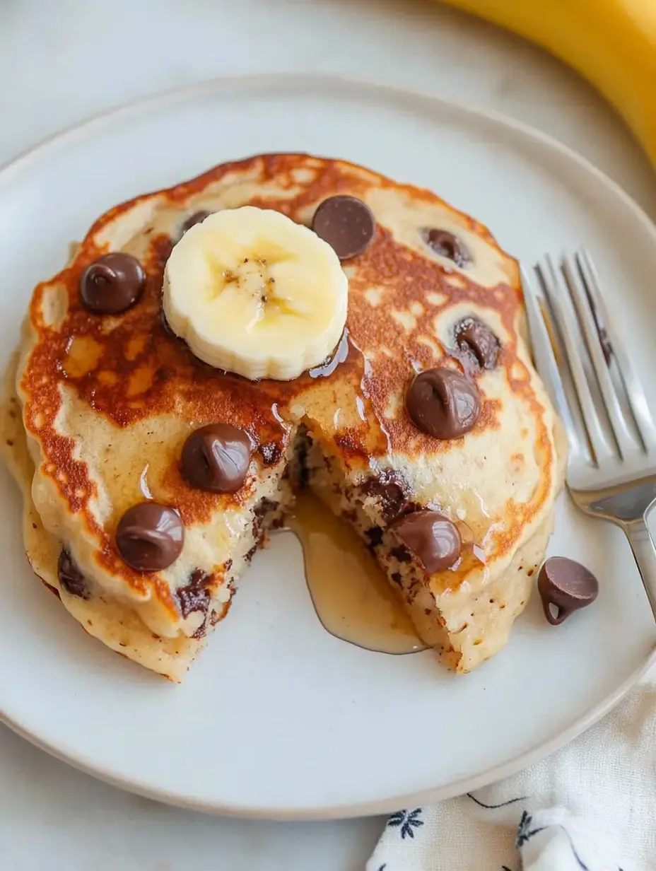 20-Minute Soft Banana Chocolate Chip Pancakes 19 banana-chocolate-chip-pancakes-SERVED