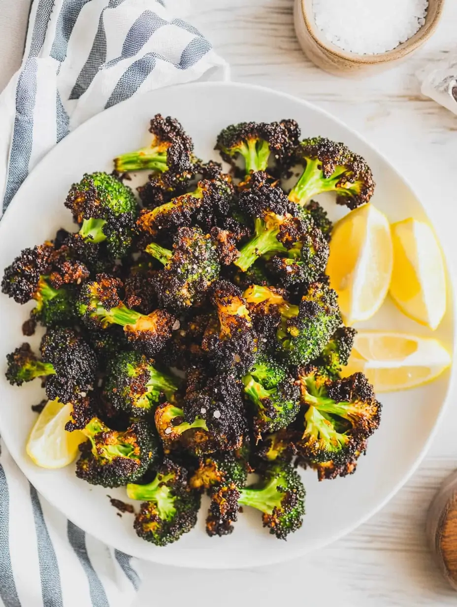 Frozen Broccoli in Air Fryer 14 close-up-of-broccoli-with-seasoning