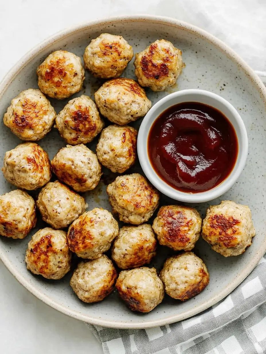 Ridiculously Good Frozen Meatballs in Air Fryer 7 juicy-and-crispy-frozen-meatballs-served-with-dipping-sauce